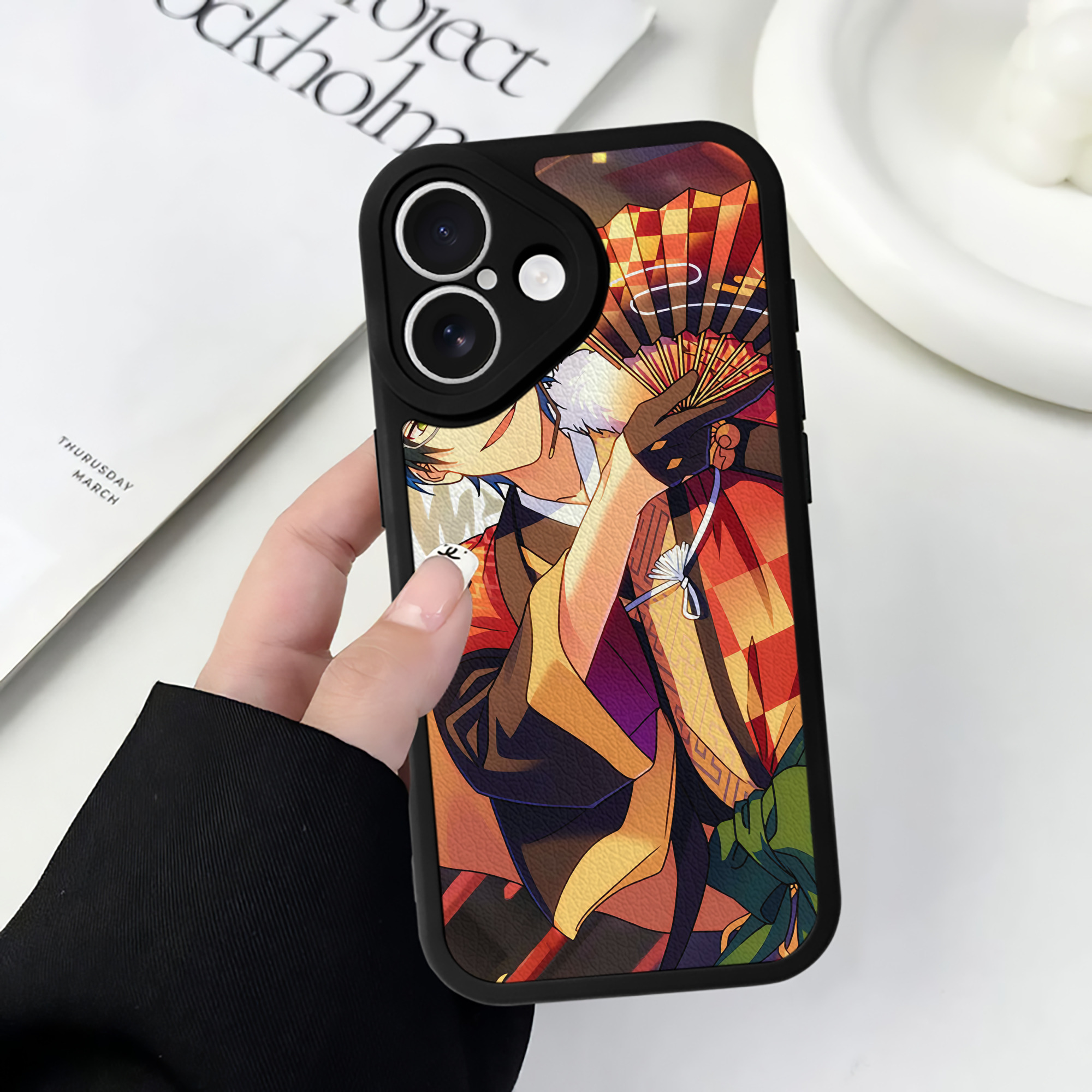 （画像用） あんさんぶるスターズ! Ensemble Stars 【iPhone 16シリーズ対応】シリコンスマホケース（レザー調） 材質：シリコン